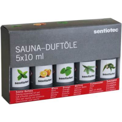 Jeu d’huile de parfum pour sauna